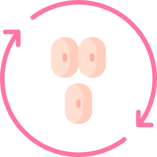 Collagen skin icon