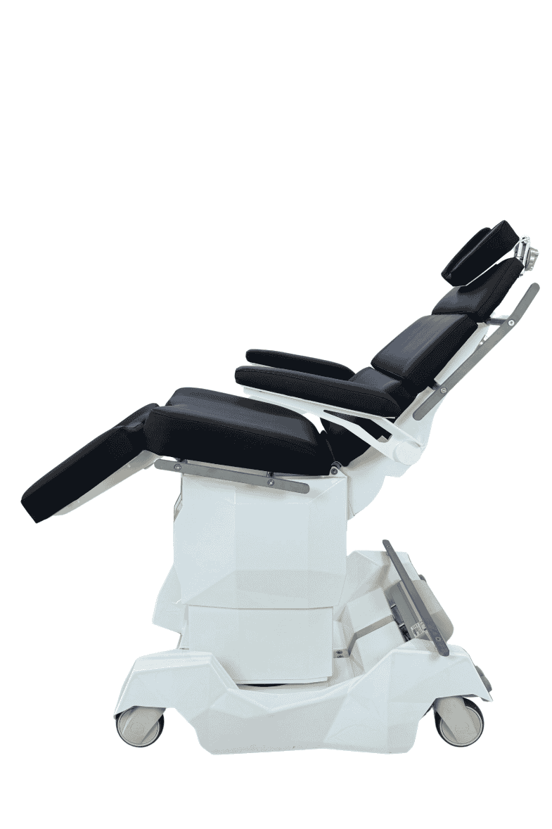 surgical chair side view 1/4 reclined