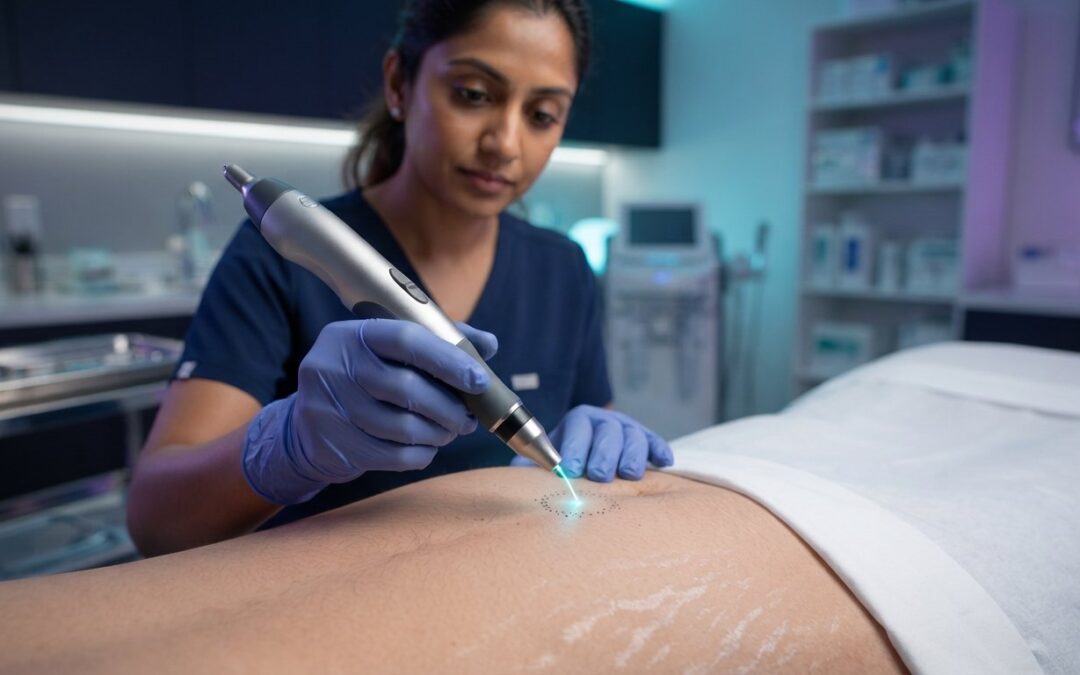 Professional Plasma Pen: Clinical Stretch Mark Revision